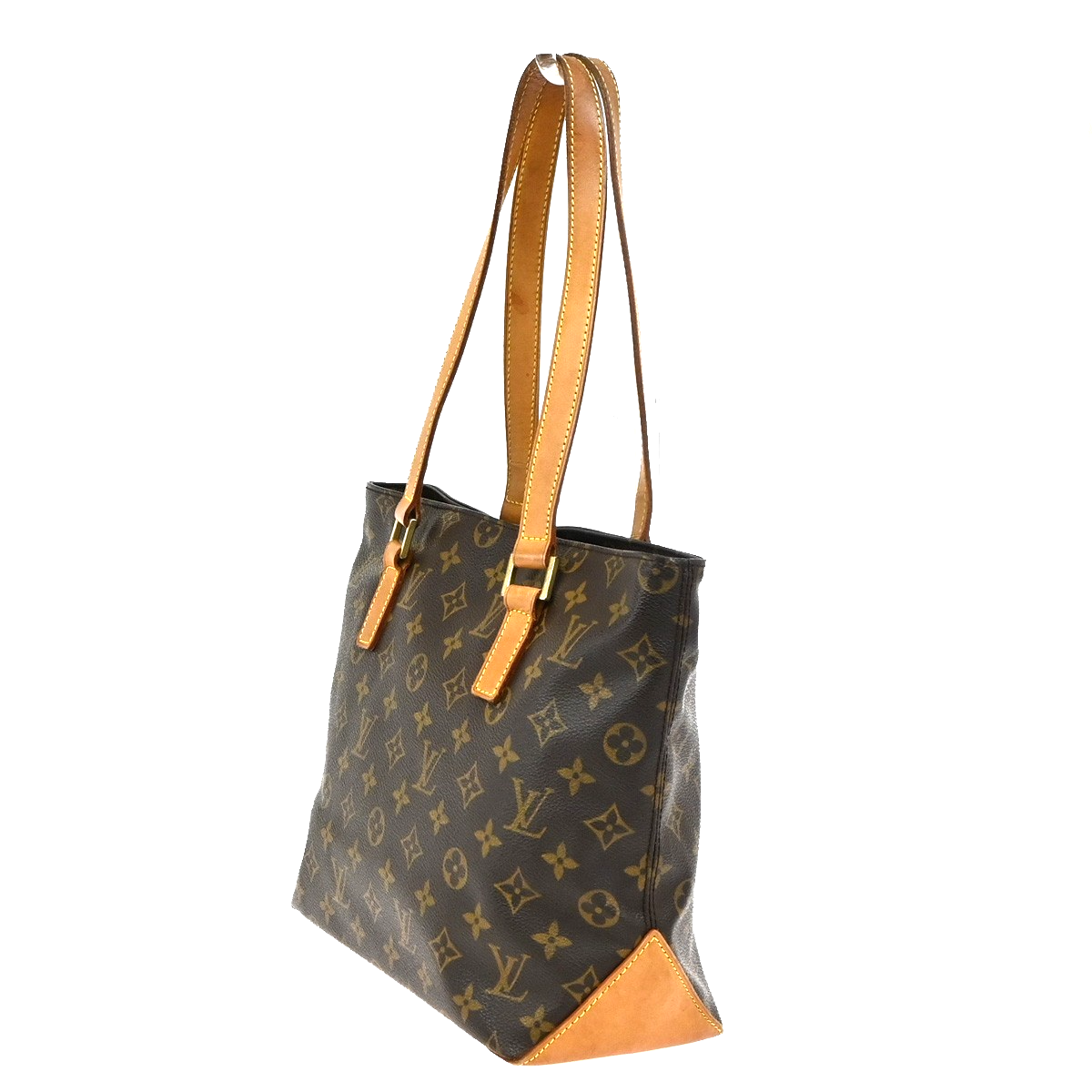 LOUIS VUITTON Cabas Piano Shoulder Bag Monogram Leather Brown M51148 97YJ064