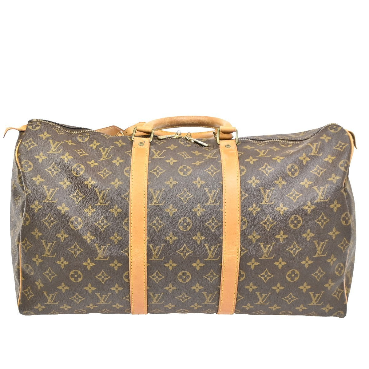 LOUIS VUITTON Keepall 50 Travel Hand Bag Monogram Leather Brown M41426 75MA038