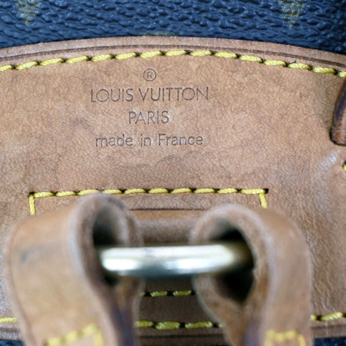 LOUIS VUITTON Mini Montsouris Backpack Bag Monogram Leather Brown M51137 96MA061