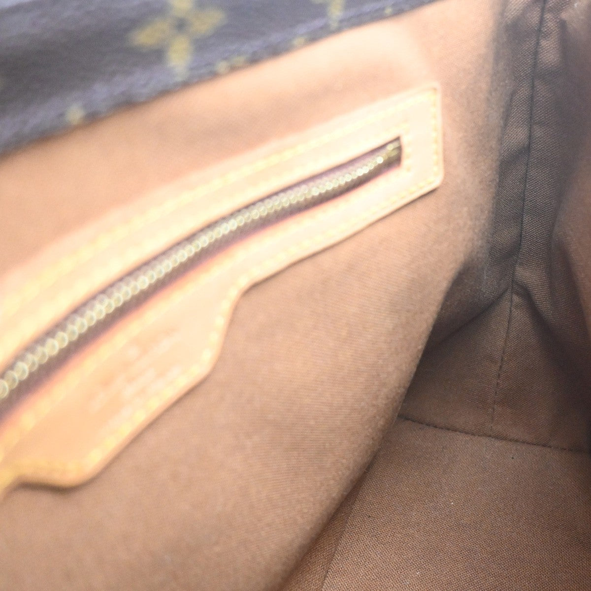 LOUIS VUITTON Cabas Piano Shoulder Bag Monogram Leather Brown M51148 84MA448