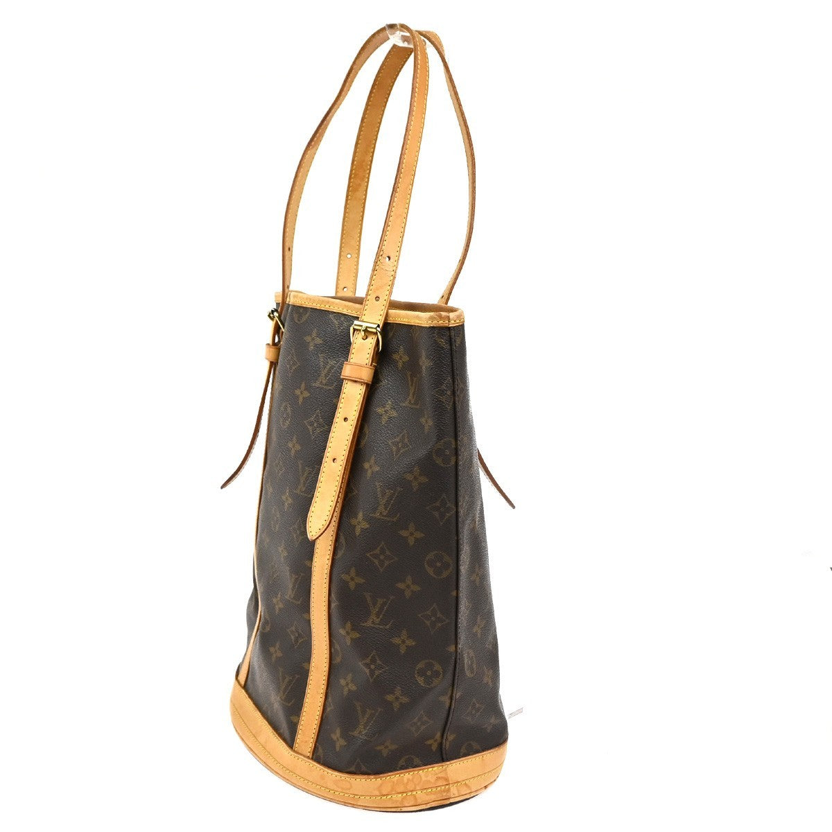 LOUIS VUITTON BUCKET GM Shoulder Tote Bag Monogram Leather Brown M42236 30CA848