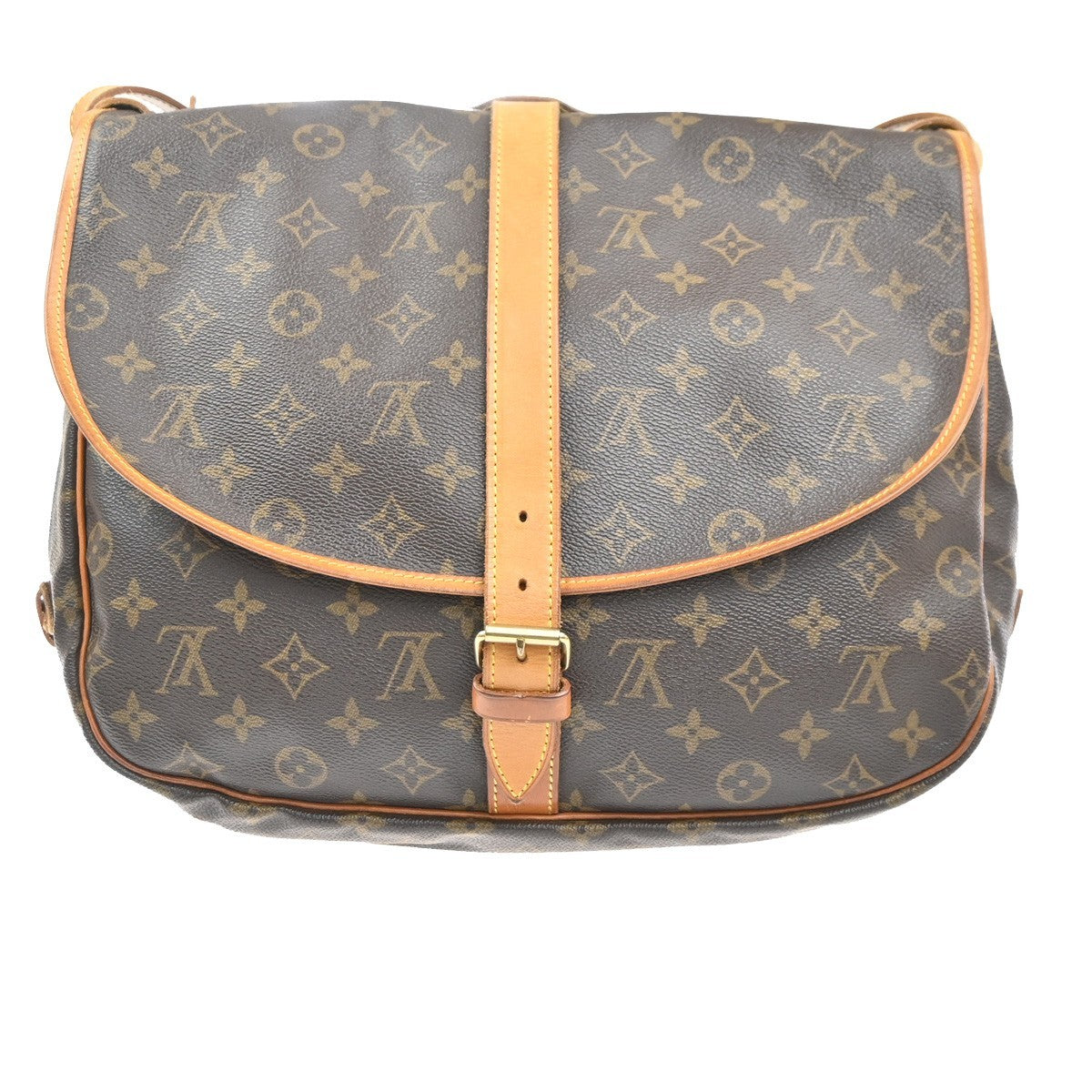 LOUIS VUITTON Saumur 35 Shoulder Bag Monogram Leather BN France M42254 74KC864