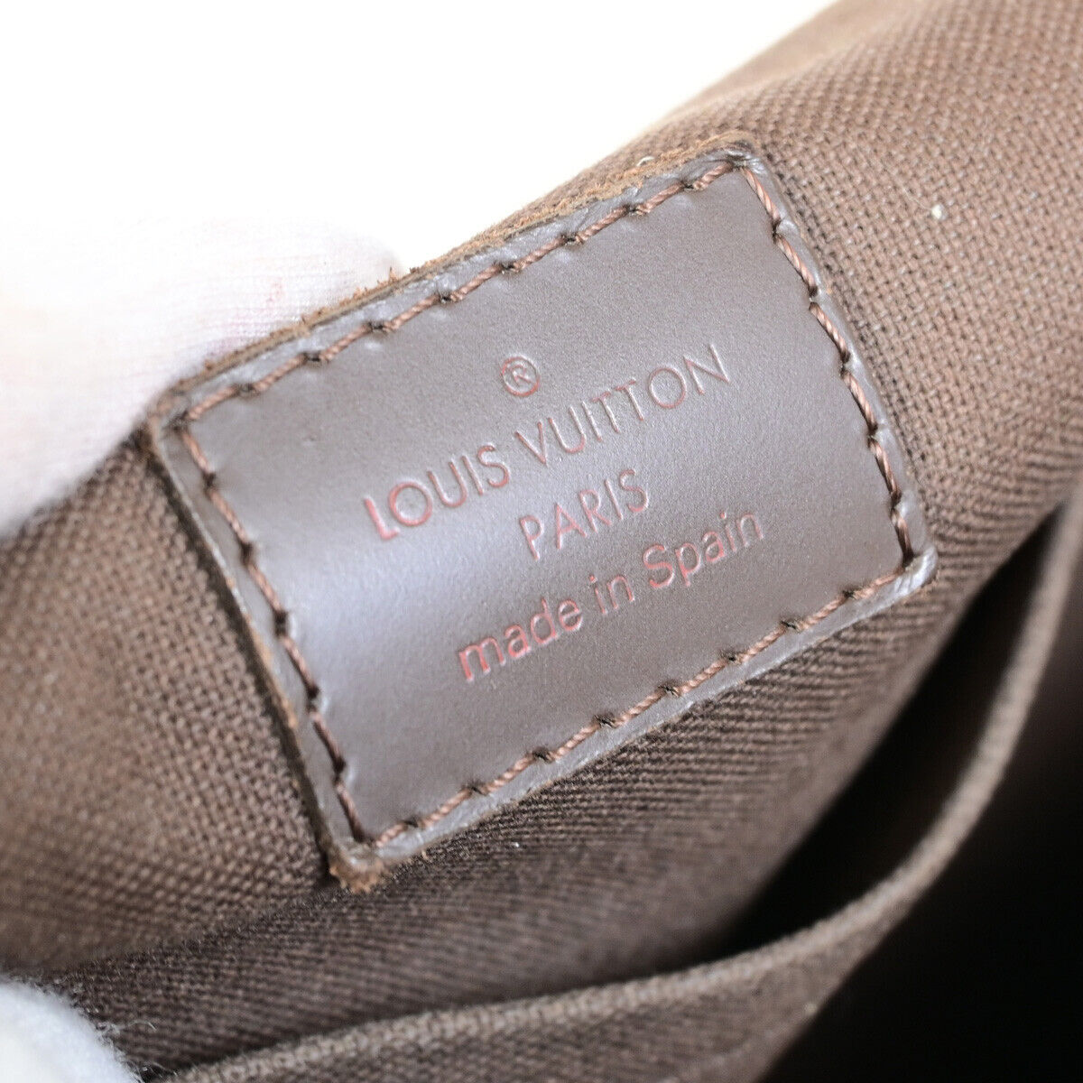 LOUIS VUITTON Brooklyn MM Shoulder Bag Damier Ebene Leather Brown N51211 88YF110