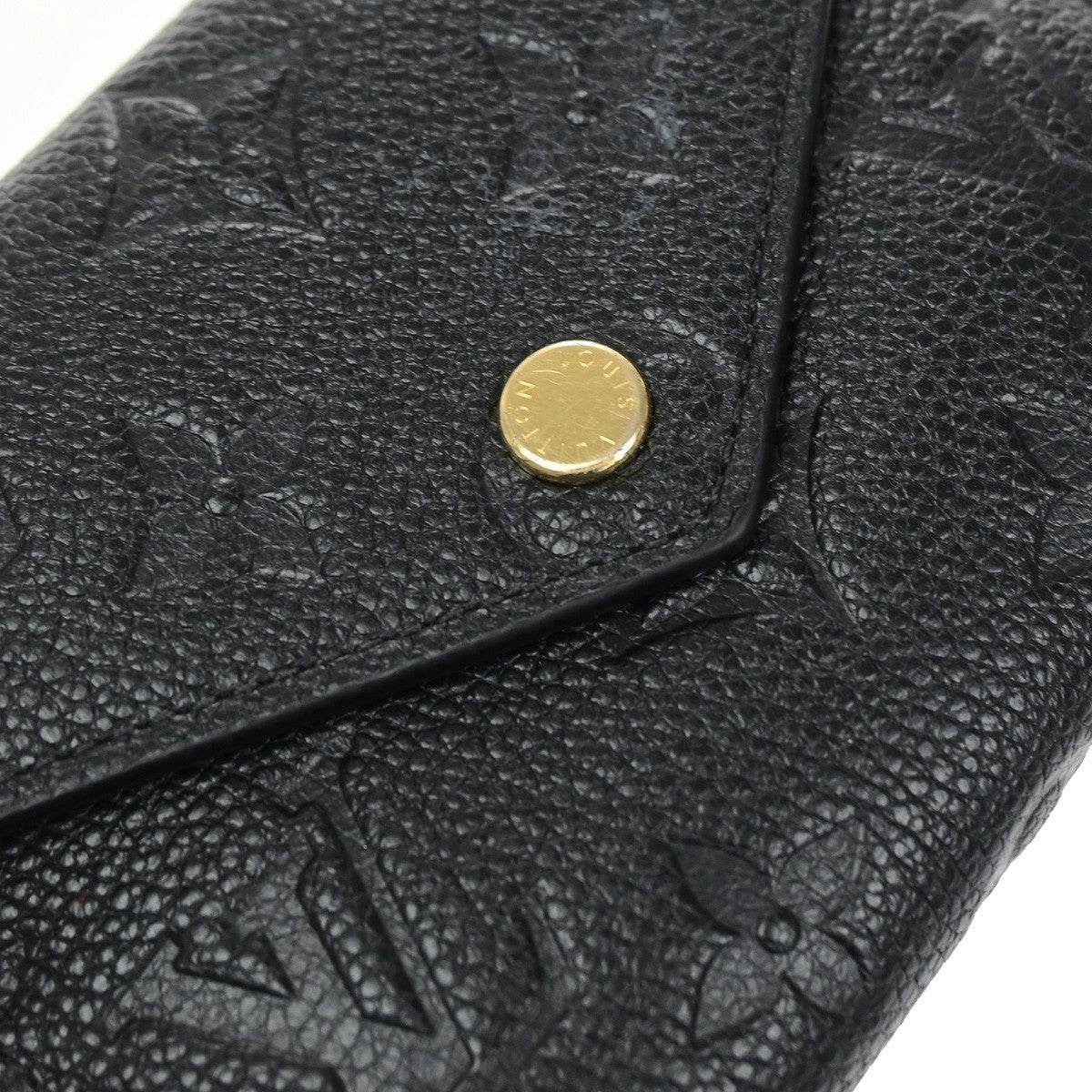 LOUIS VUITTON Portefeuille Victorine Wallet Monogram Empreinte Black 88YJ249