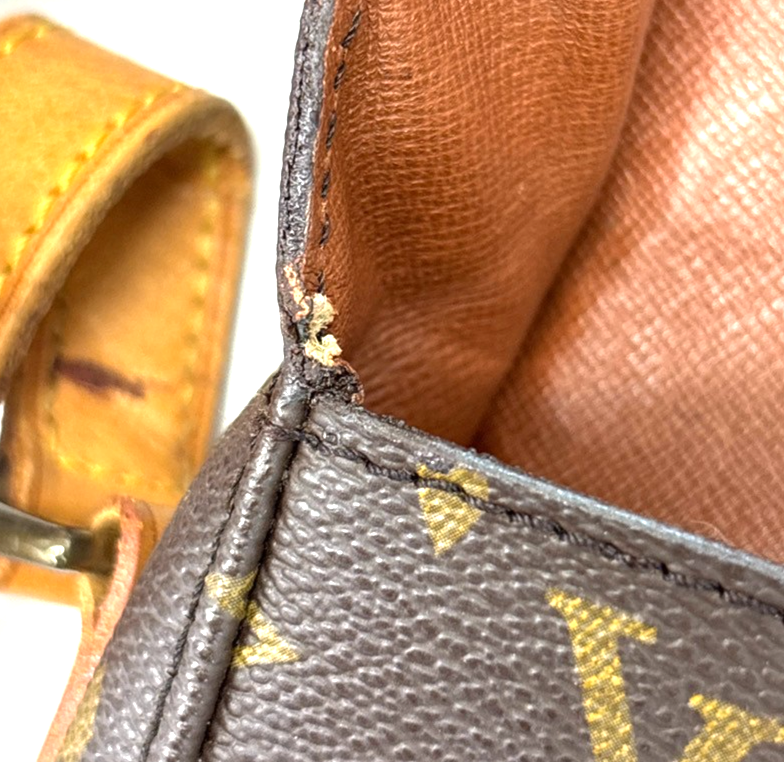 LOUIS VUITTON Saint Cloud GM Shoulder Bag Monogram Leather Brown M51242 34MA363