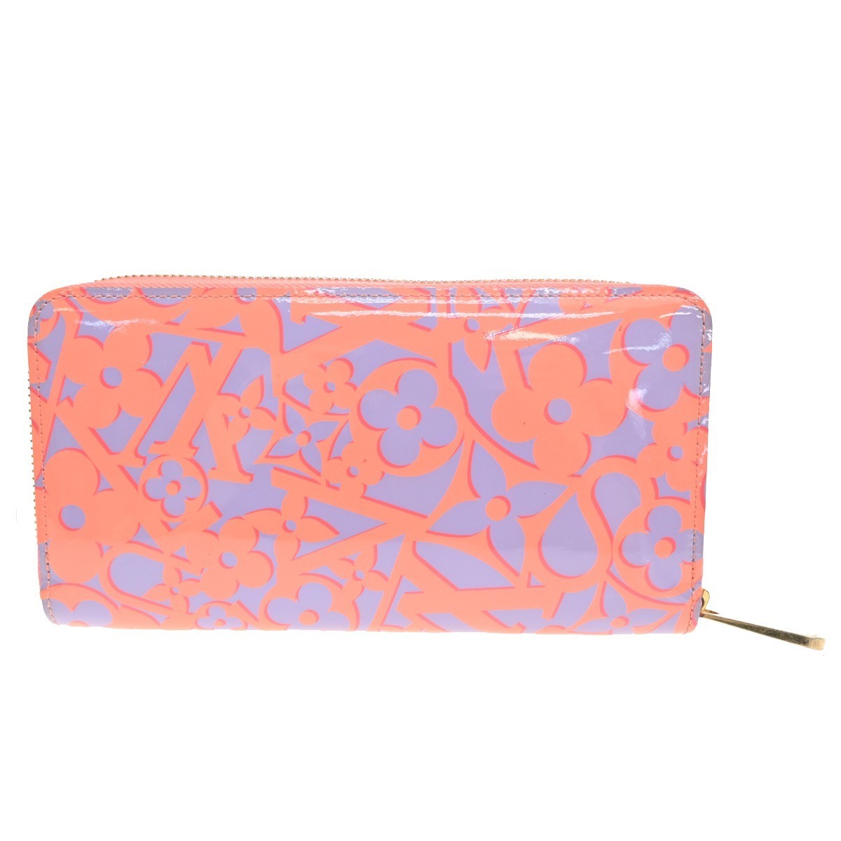 LOUIS VUITTON Zippy Wallet Sweet Monogram Vernis Patent Leather M90124 70MA355