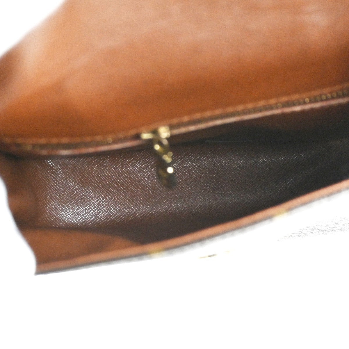 LOUIS VUITTON Saint Cloud MM Shoulder Bag Monogram Leather Brown M51243 83CA668