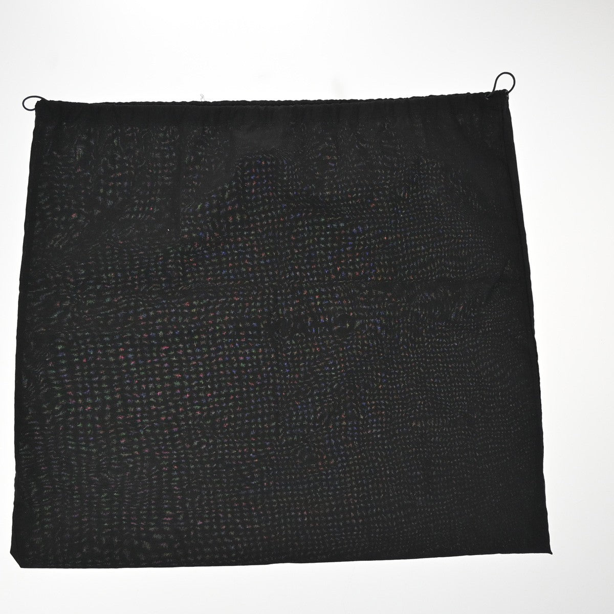 CHANEL Logo 10 Set Drawstring Dust Bag Canvas Cotton Flannel BK WE 60EF976