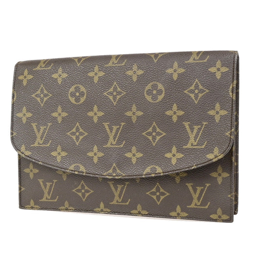 LOUIS VUITTON Pochette Rabat 23 Clutch Hand Bag Monogram Brown M51940 60SJ455