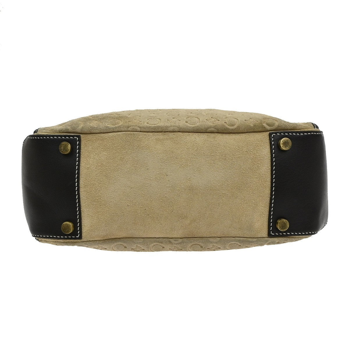 CELINE C Macadam Pattern Shoulder Hand Bag Suede Leather BE BN Italy 62MA618