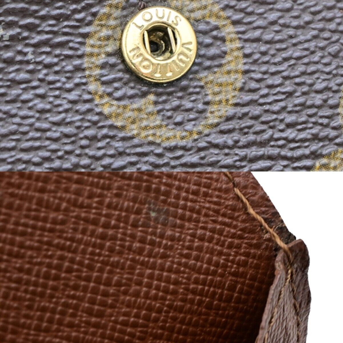LOUIS VUITTON Porte Monnaie Credit Long Wallet Monogram Leather M61725 05ED162
