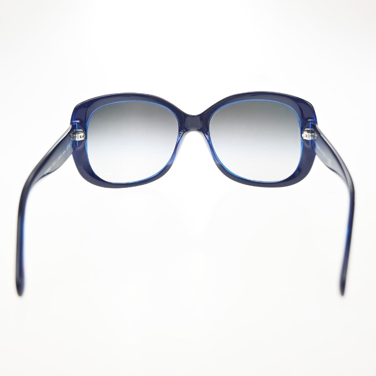 CHANEL CC Logo Sunglasses Eye Were Plastic Metal Blue SHW 5183-A Italy 66MA578