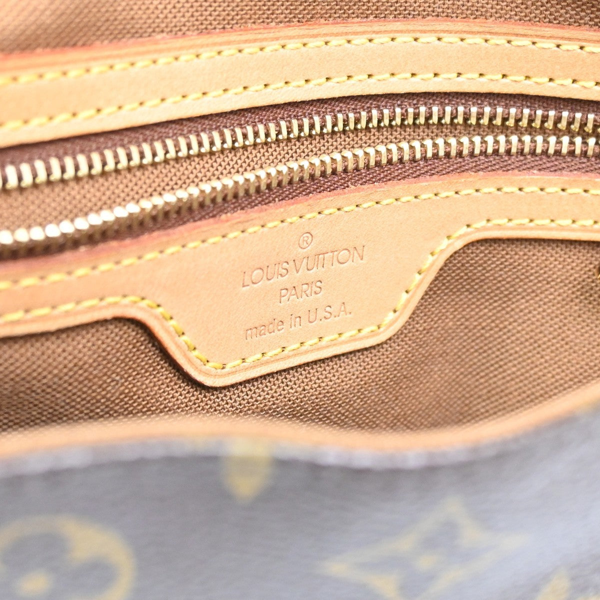 LOUIS VUITTON Mini Looping Hand Bag Monogram Leather Brown USA M51147 13CA555