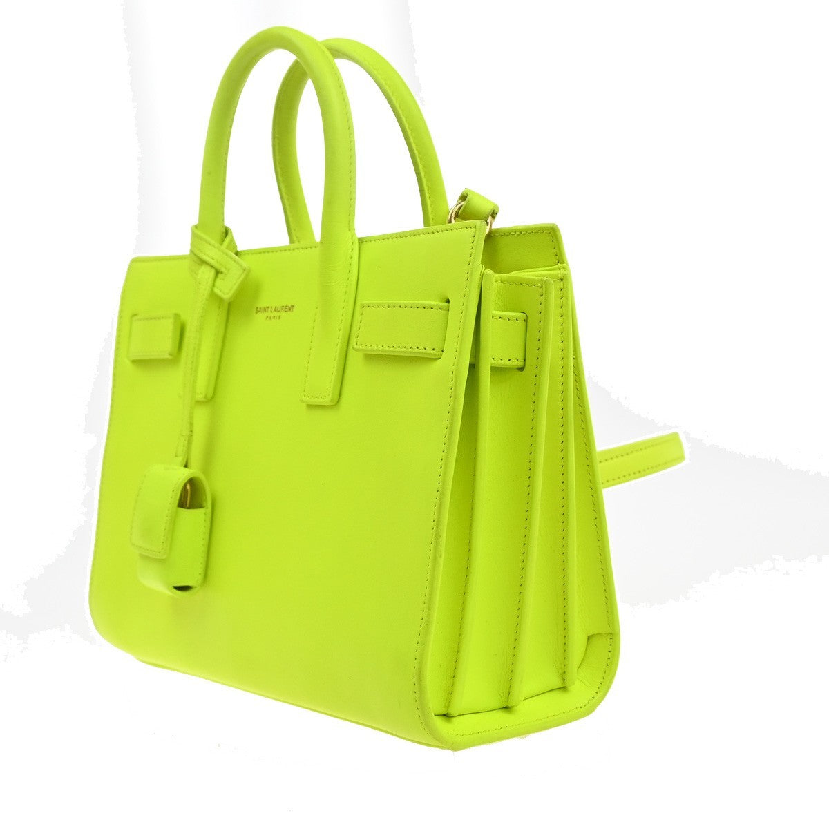 SAINT LAURENT Classic Nano Sac de Jour 2way Shoulder Hand Bag Leather YW 19MA481