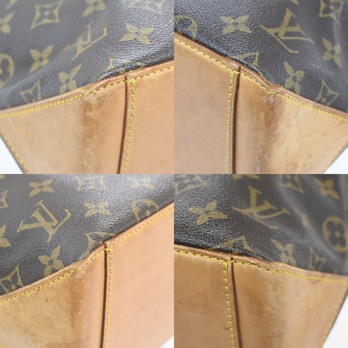 LOUIS VUITTON Cabas Piano Shoulder Bag Monogram Leather Brown M51148 84MA448