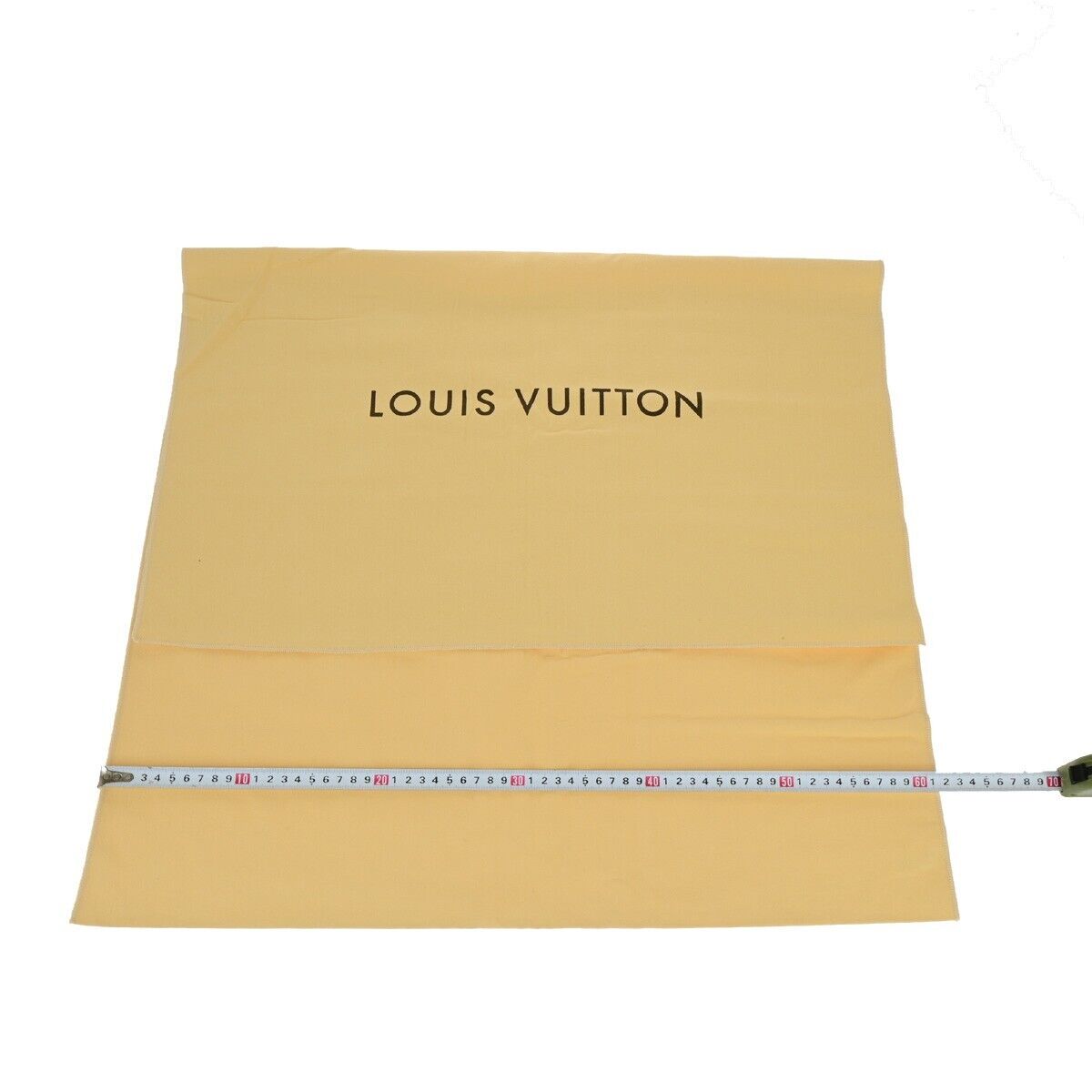 LOUIS VUITTON Logo 10 Set Dust Bag Drawstring Canvas Cotton Beige Brown 09YG350