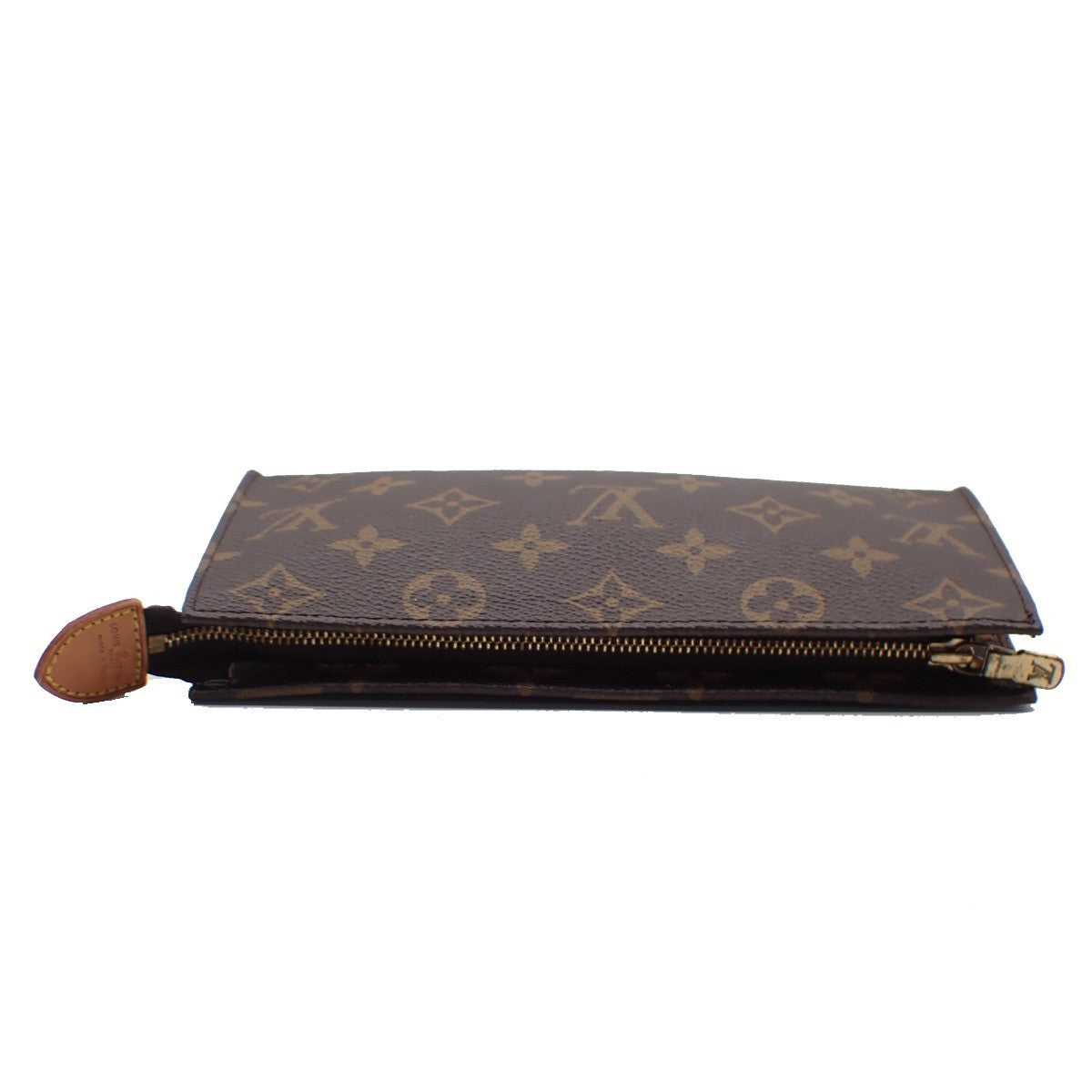 LOUIS VUITTON Logo BUCKET GM Pouch Bag Monogram Leather Brown France 04KC575