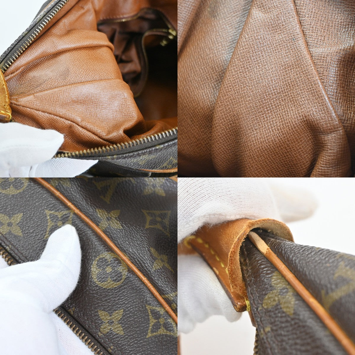 LOUIS VUITTON Boulogne 35 Shoulder Bag Monogram Leather Brown M51260 86SA009