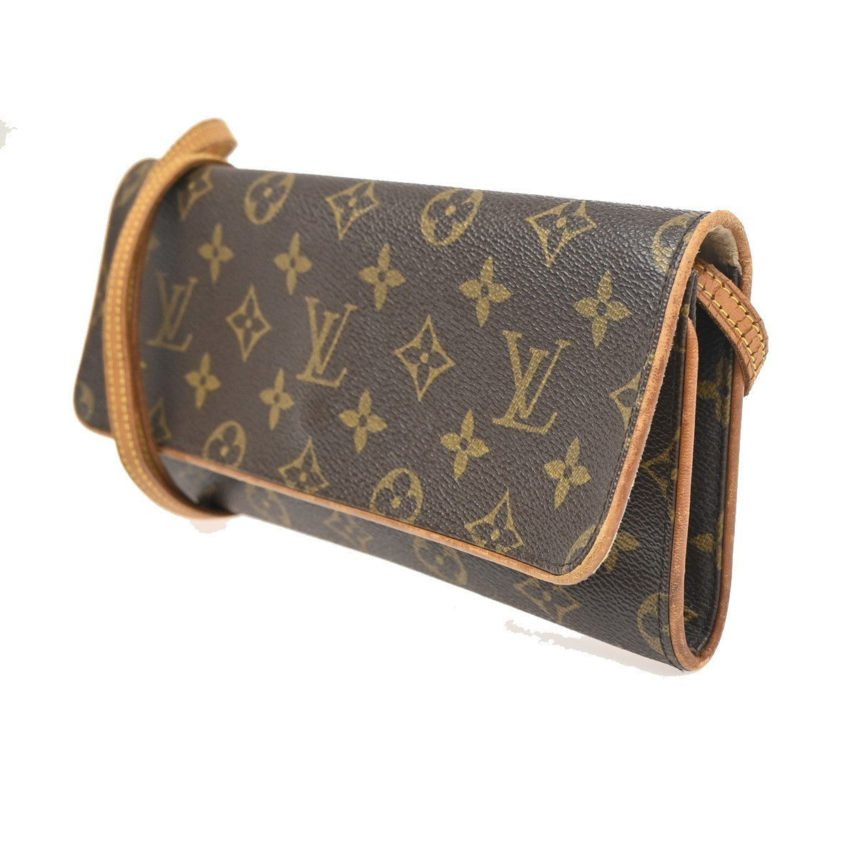 LOUIS VUITTON Pochette Twin GM 2Way Shoulder Bag Monogram Brown M51852 82CA664