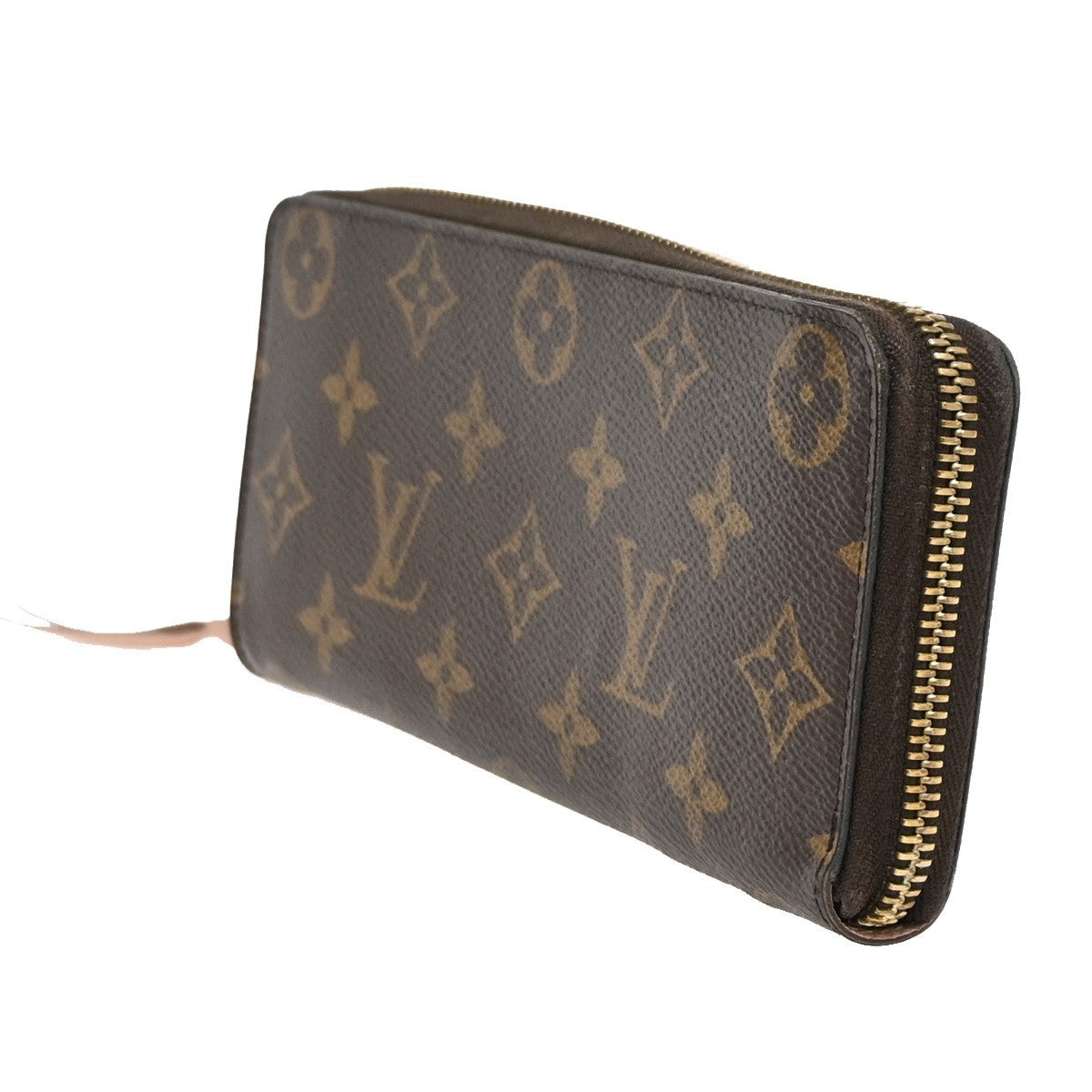 LOUIS VUITTON Clemence Zippy Long Wallet Monogram Leather Brown M61298 80DA242