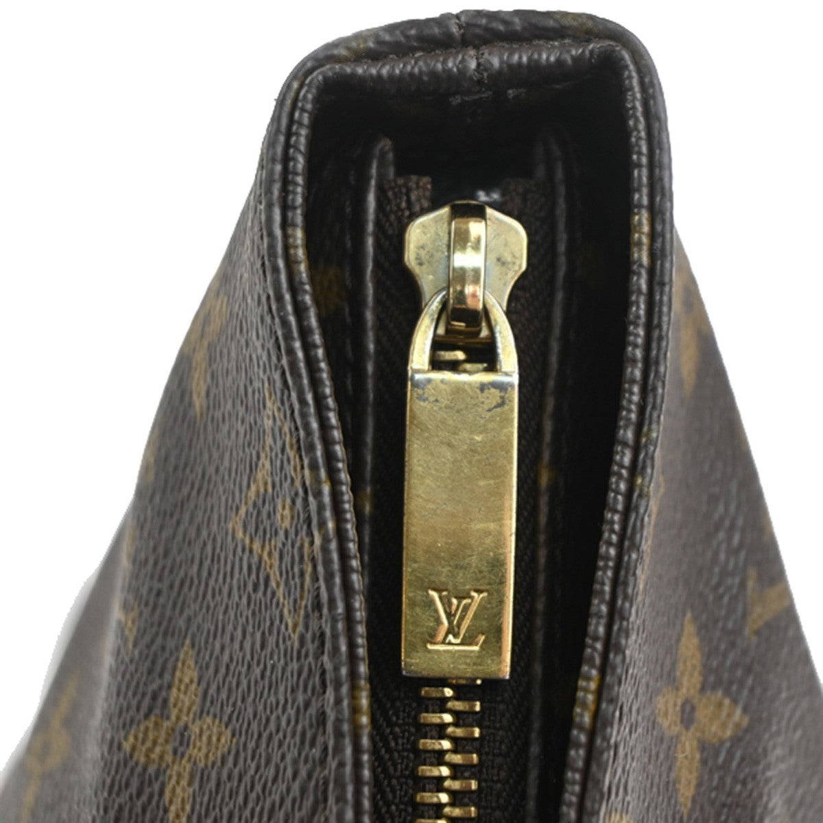 LOUIS VUITTON Cabas Piano Shoulder Bag Monogram Leather Brown M51148 16MA249