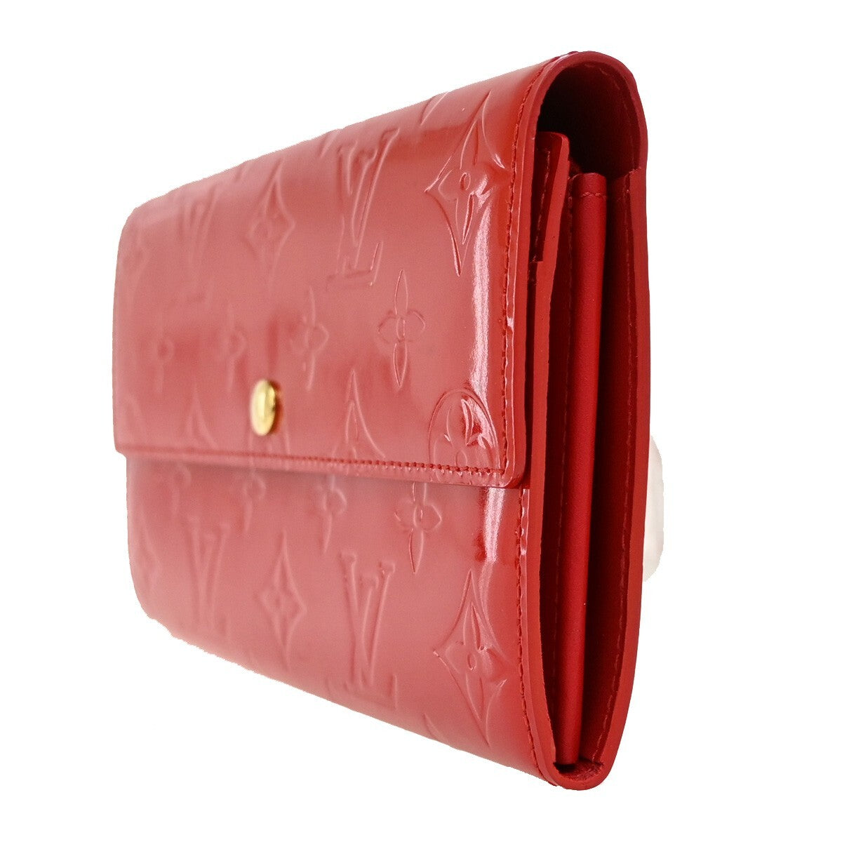 LOUIS VUITTON Portefeuille Monnaie Credit Long Wallet Vernis Pink M91236 05FB686