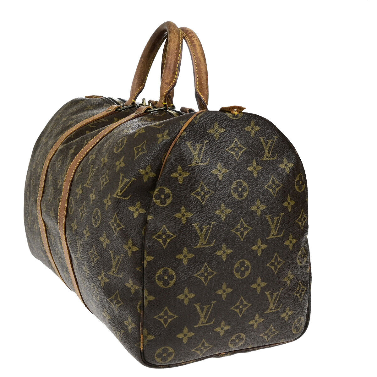 LOUIS VUITTON Keepall 45 Travel Hand Bag Monogram Leather Brown M41428 63YG721
