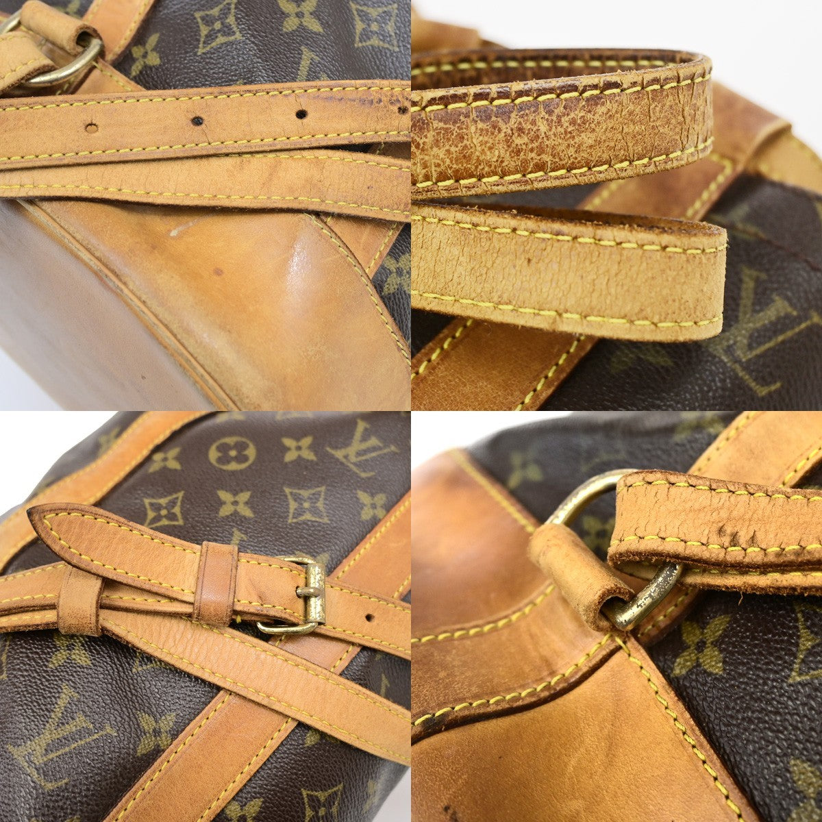 LOUIS VUITTON LV Randonnee PM Shoulder Bag Monogram Leather Brown M42243 32KD115