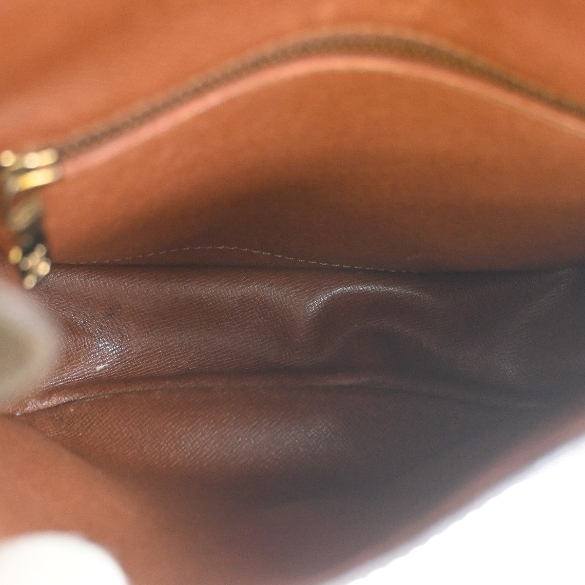 LOUIS VUITTON Saint Cloud MM Shoulder Bag Monogram Leather Brown M51243 69SA117