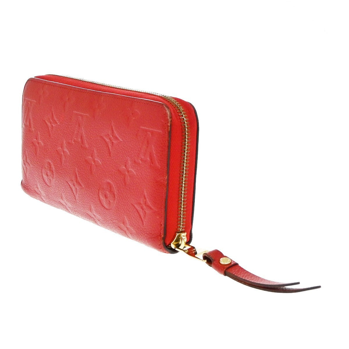 LOUIS VUITTON Zippy Wallet Long Wallet Monogram Empreinte Red M60737 62KP130