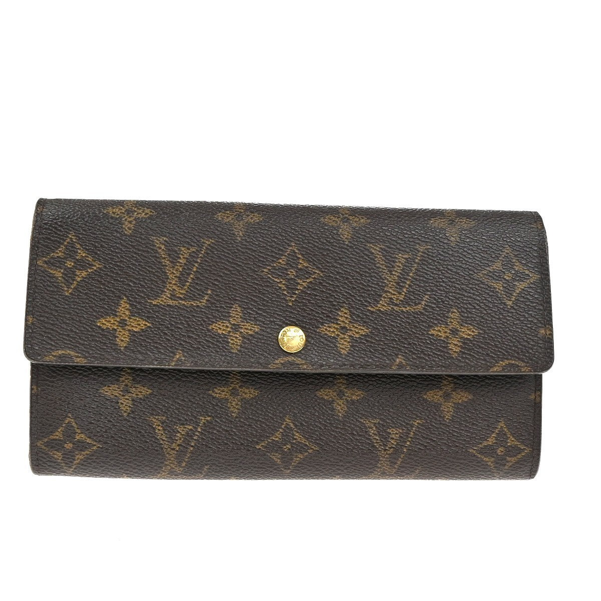 LOUIS VUITTON Porte Monnaie Credit Long Bifold Wallet Monogram BN M61725 07KC413