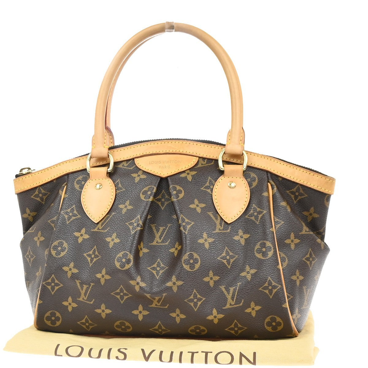 LOUIS VUITTON Tivoli PM Hand Bag Monogram Leather Brown France M40143 600RL749
