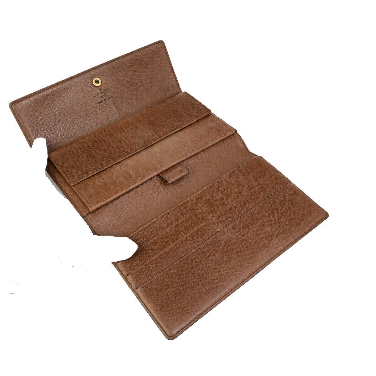 LOUIS VUITTON International Long Trifold Wallet Monogram Brown M61215 09ED244