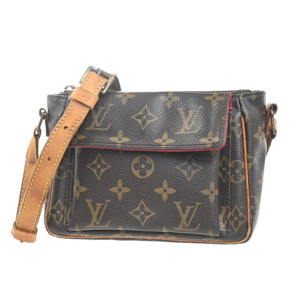 LOUIS VUITTON Viva Cite PM Shoulder Bag Monogram Leather Brown M51165 72MA425