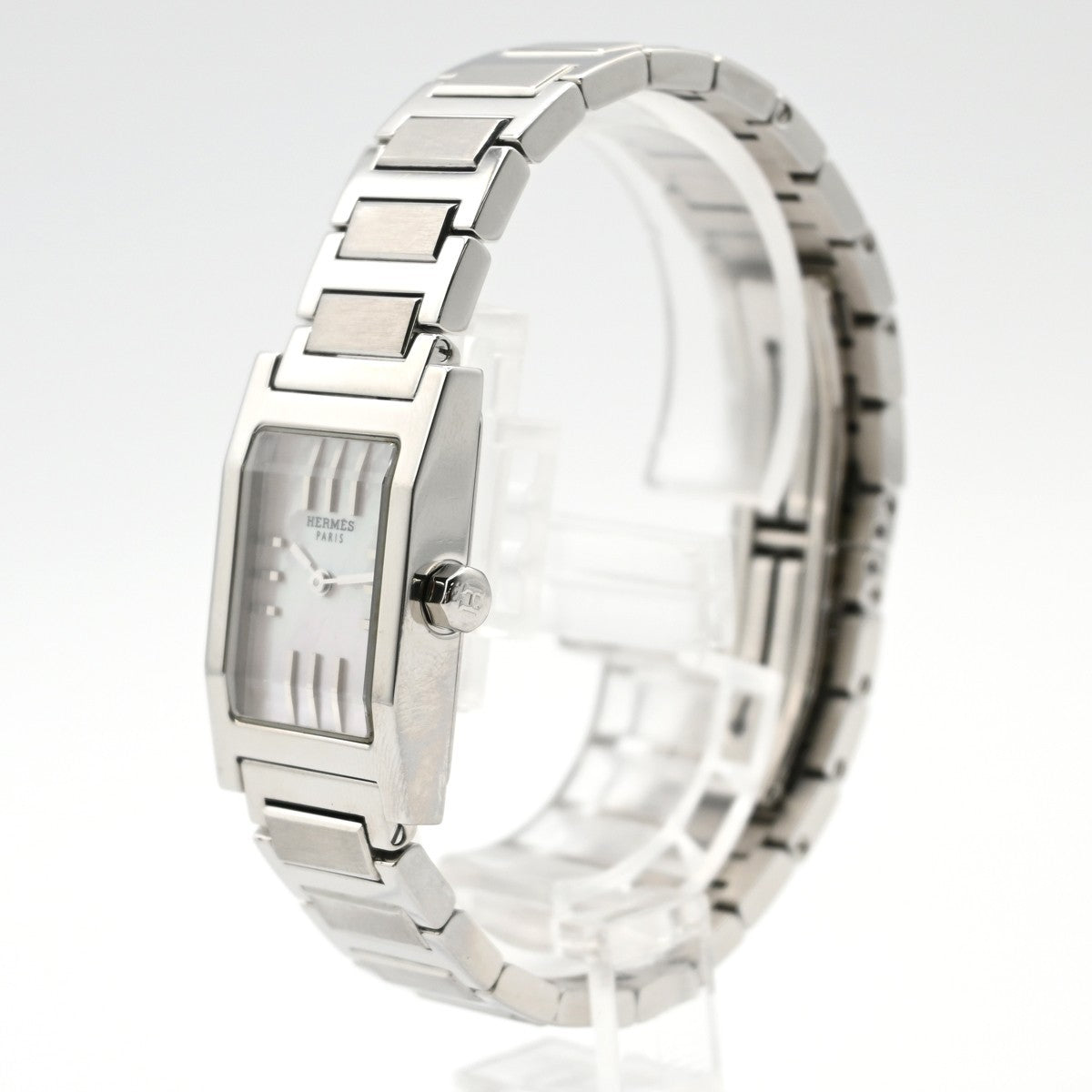 [Near Mint] HERMES Tandem TA1.210 Wrist Watch 19mm Shell Dial Quartz SS 97LC579