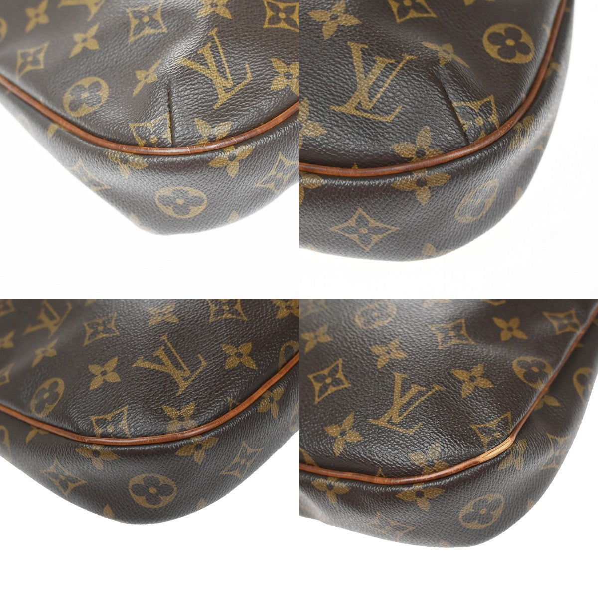 LOUIS VUITTON Odeon PM Shoulder Bag Monogram Leather Brown France M56390 83YH994