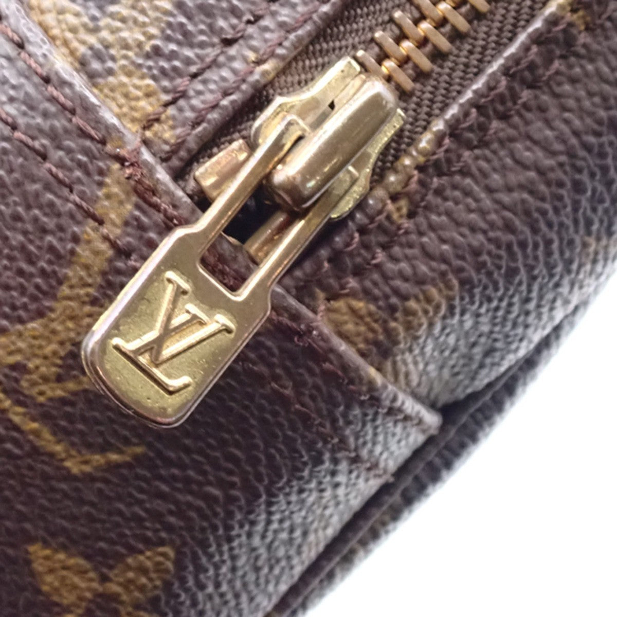 LOUIS VUITTON Trousse Toilette 28 Clutch Hand Bag Monogram Brown M47522 02AA195