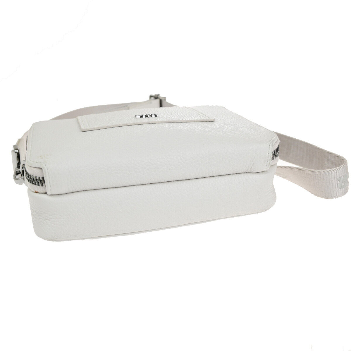 CHRISTIAN DIOR Logo Mini Shoulder Bag Leather White SHW Italy 22YG013