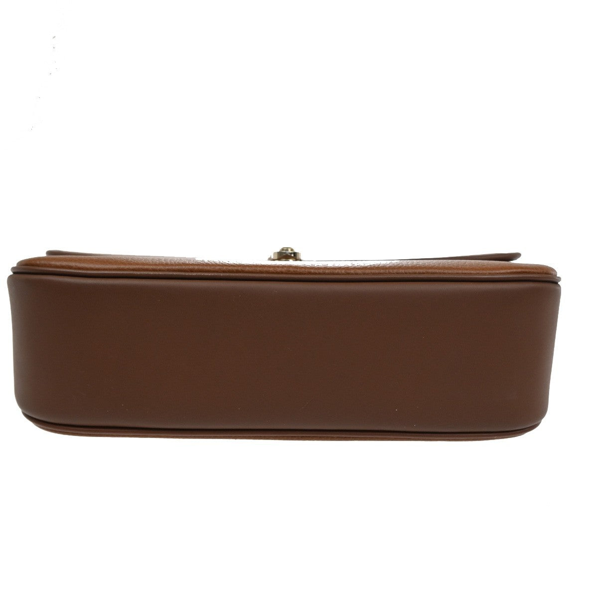 Burberrys Logo Nova Check Top Handle Hand Bag Leather Brown GHW 61KB854