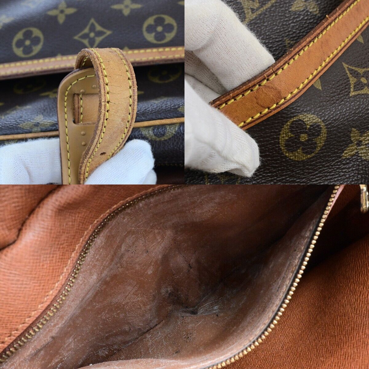 LOUIS VUITTON Trocadero 27 Shoulder Bag Monogram Leather Brown M51274 04ED333