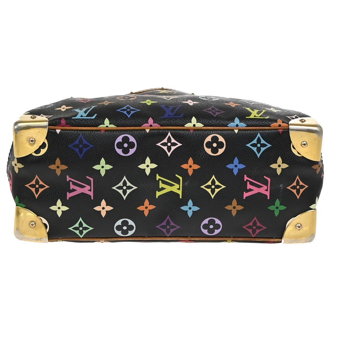 LOUIS VUITTON Trouville Hand Bag Monogram Multi Leather Black M92662 93YJ045