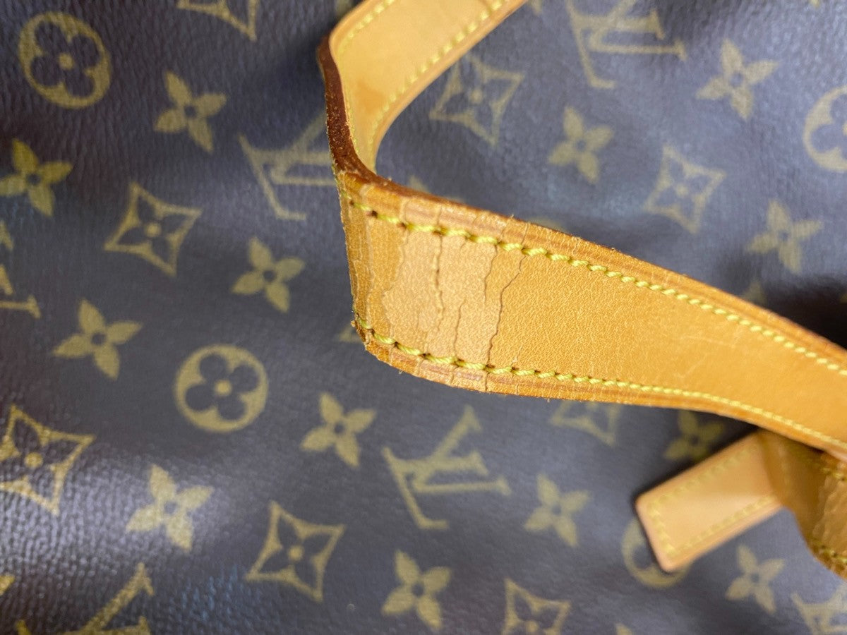 LOUIS VUITTON Cabas Mezzo Shoulder Bag Monogram Leather Brown M51151 10KC189