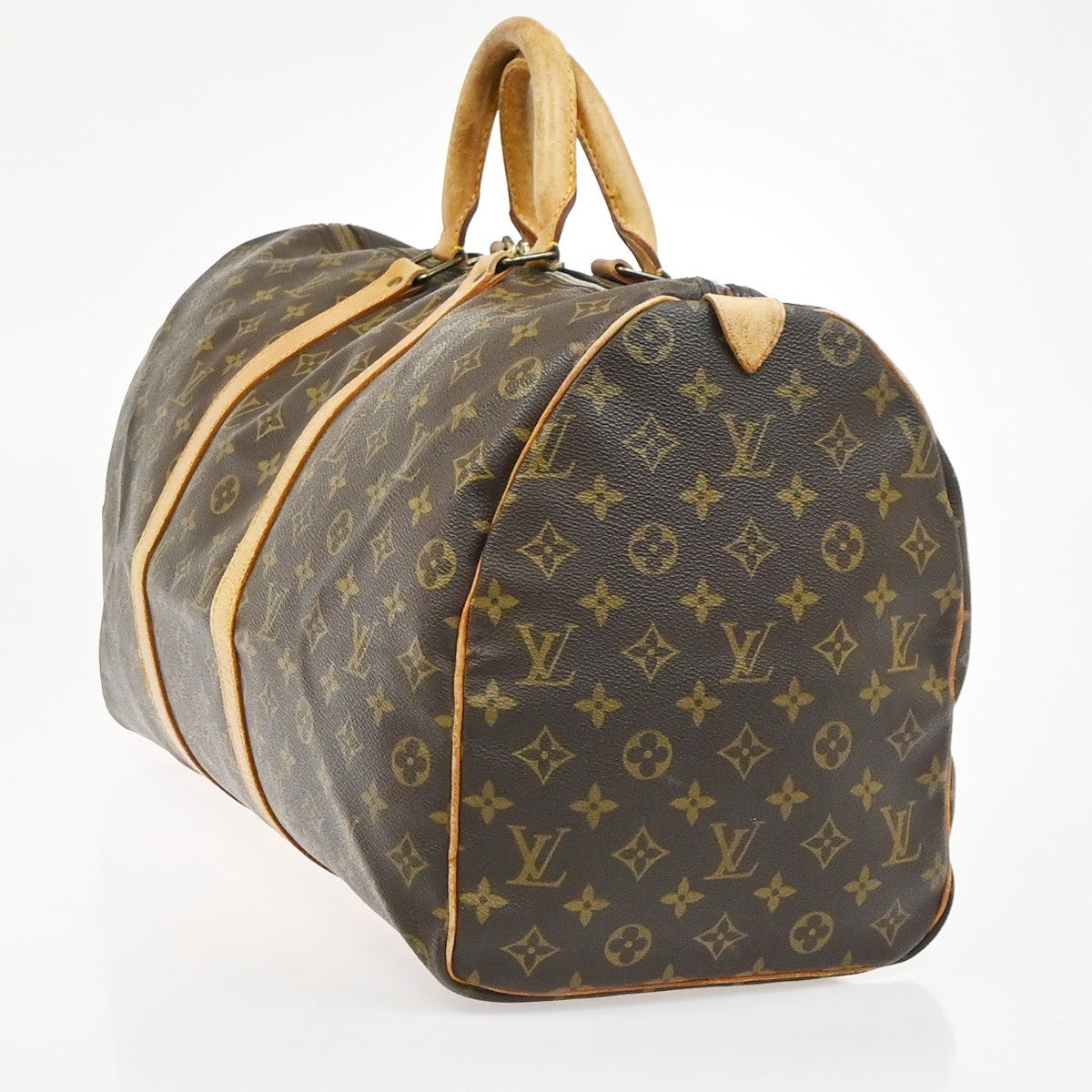LOUIS VUITTON Keepall 50 Travel Hand Bag Monogram Leather Brown M41426 73YH911