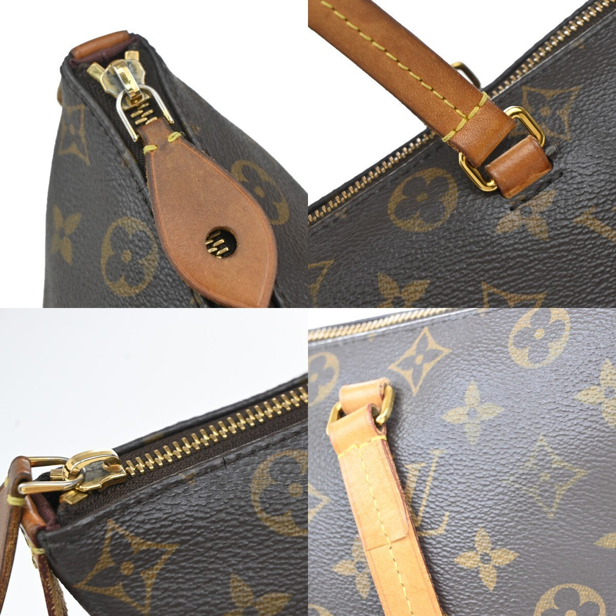 LOUIS VUITTON LV Iena PM Shoulder Bag Monogram Leather Brown M42268 11EE189