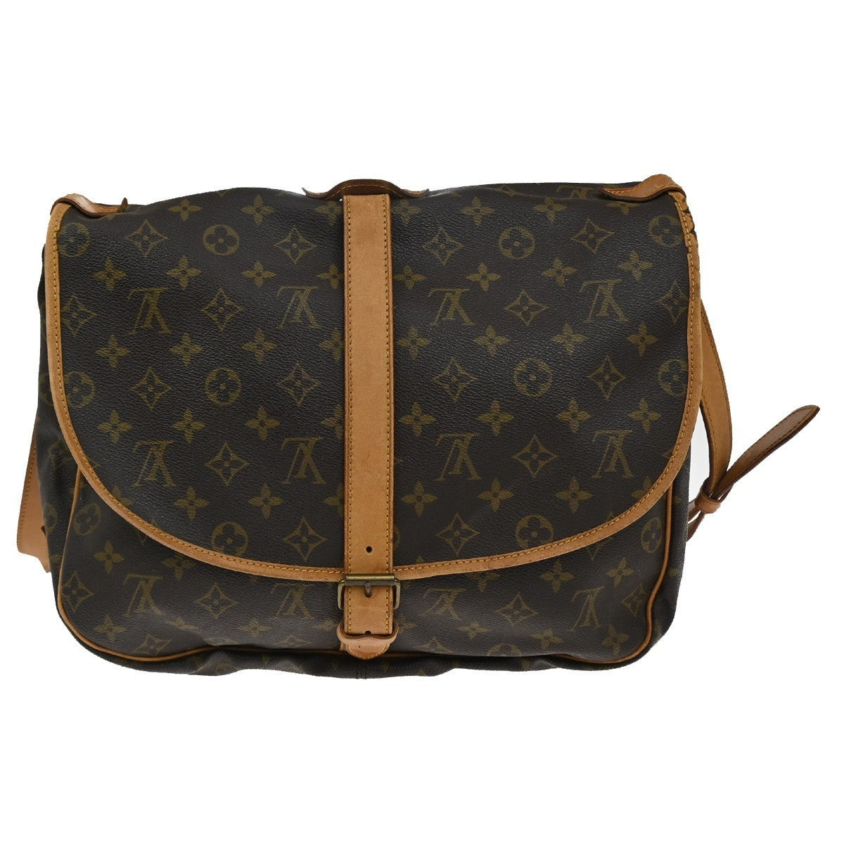 LOUIS VUITTON Saumur 35 Shoulder Bag Monogram Leather BN France M42254 31CA426