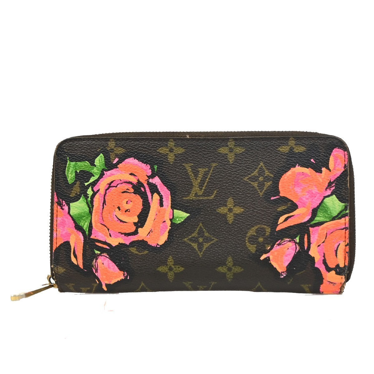 LOUIS VUITTON Stephen Sprouse Zippy Wallet Monogram Roses Brown M93759 84RL586