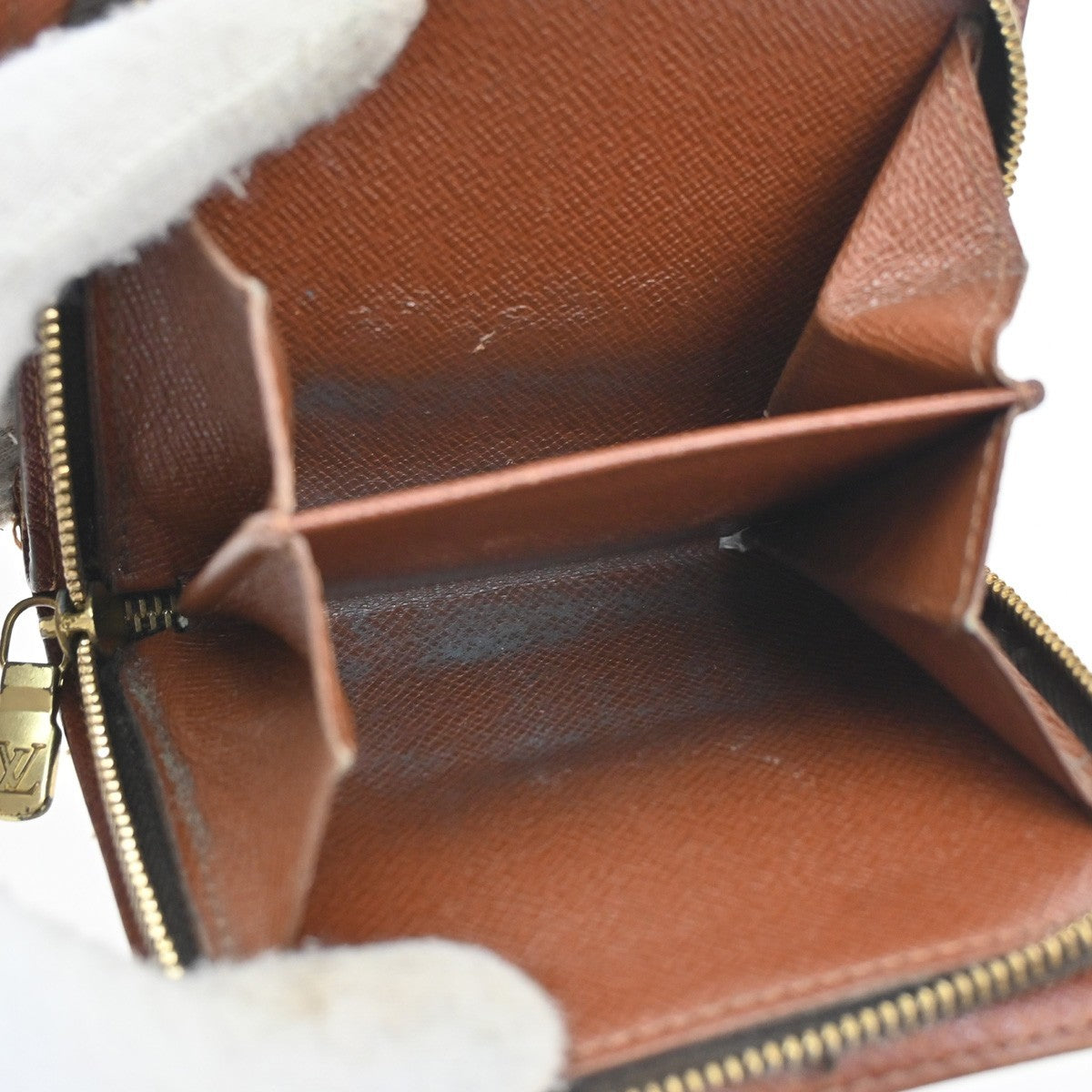 LOUIS VUITTON Compact Zip Bifold Wallet Monogram Leather France M61667 07CA388