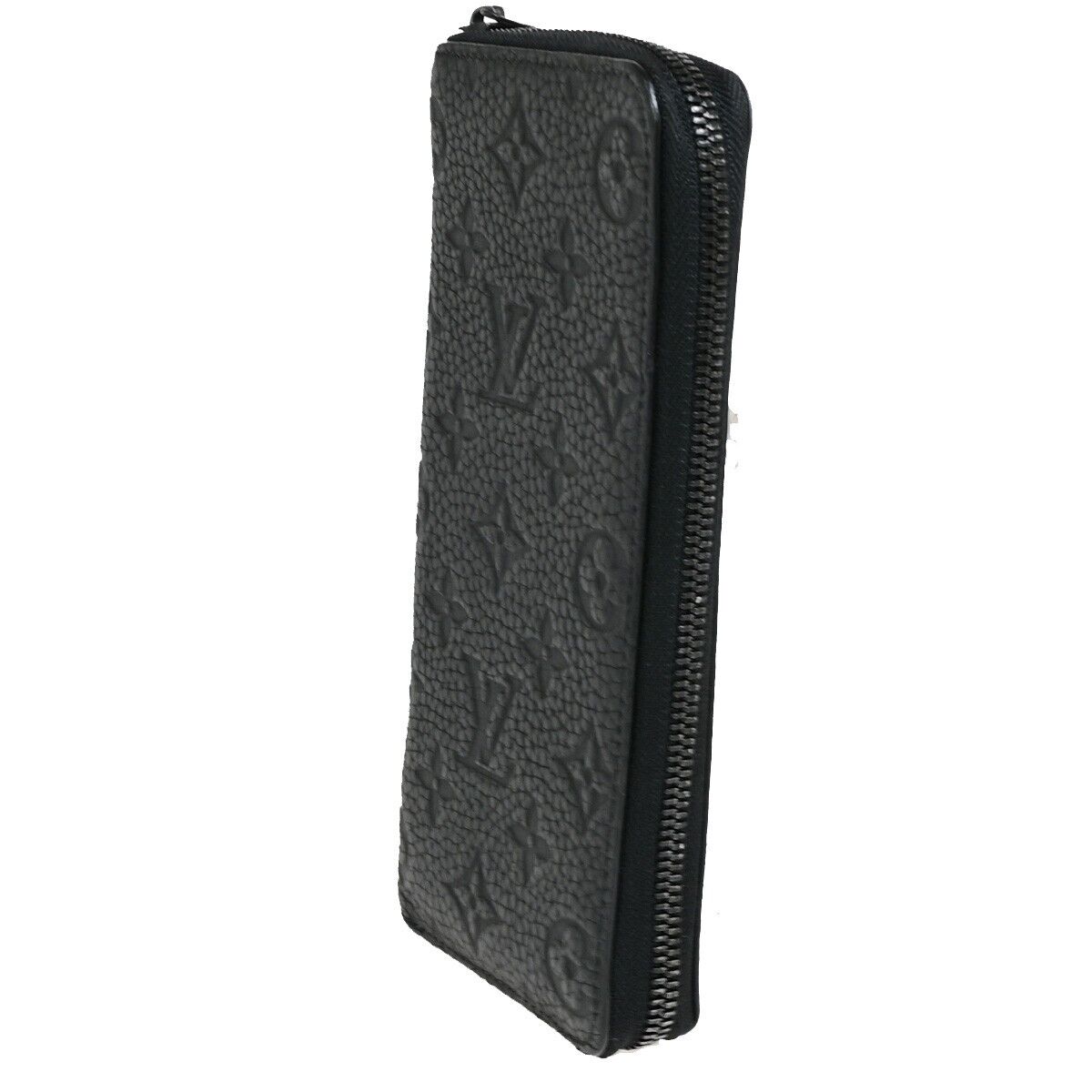 LOUIS VUITTON Zippy Wallet Vertical Wallet Monogram Taurillon BK M69047 15YF079