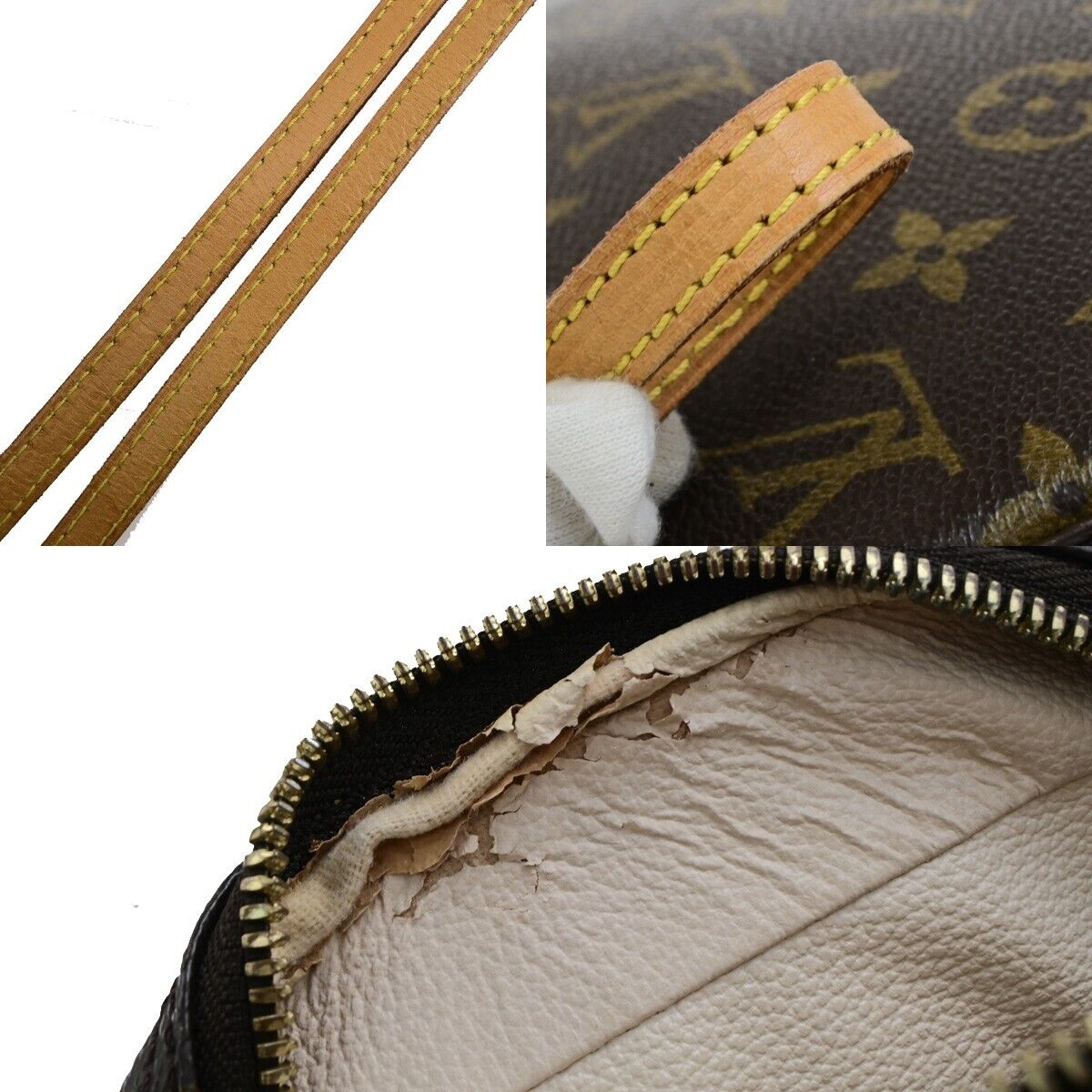 LOUIS VUITTON Spontini 2Way Shoulder Hand Bag Monogram Leather M47500 87ED488