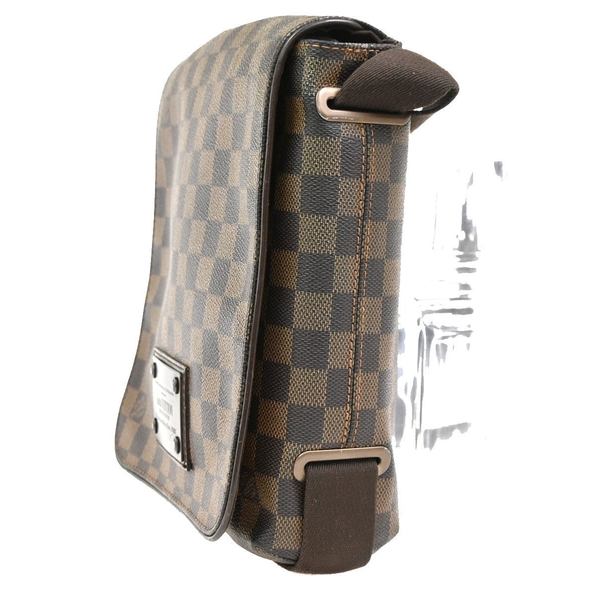LOUIS VUITTON Brooklyn PM Shoulder Bag Damier Ebene Leather Brown N51210 72SA058